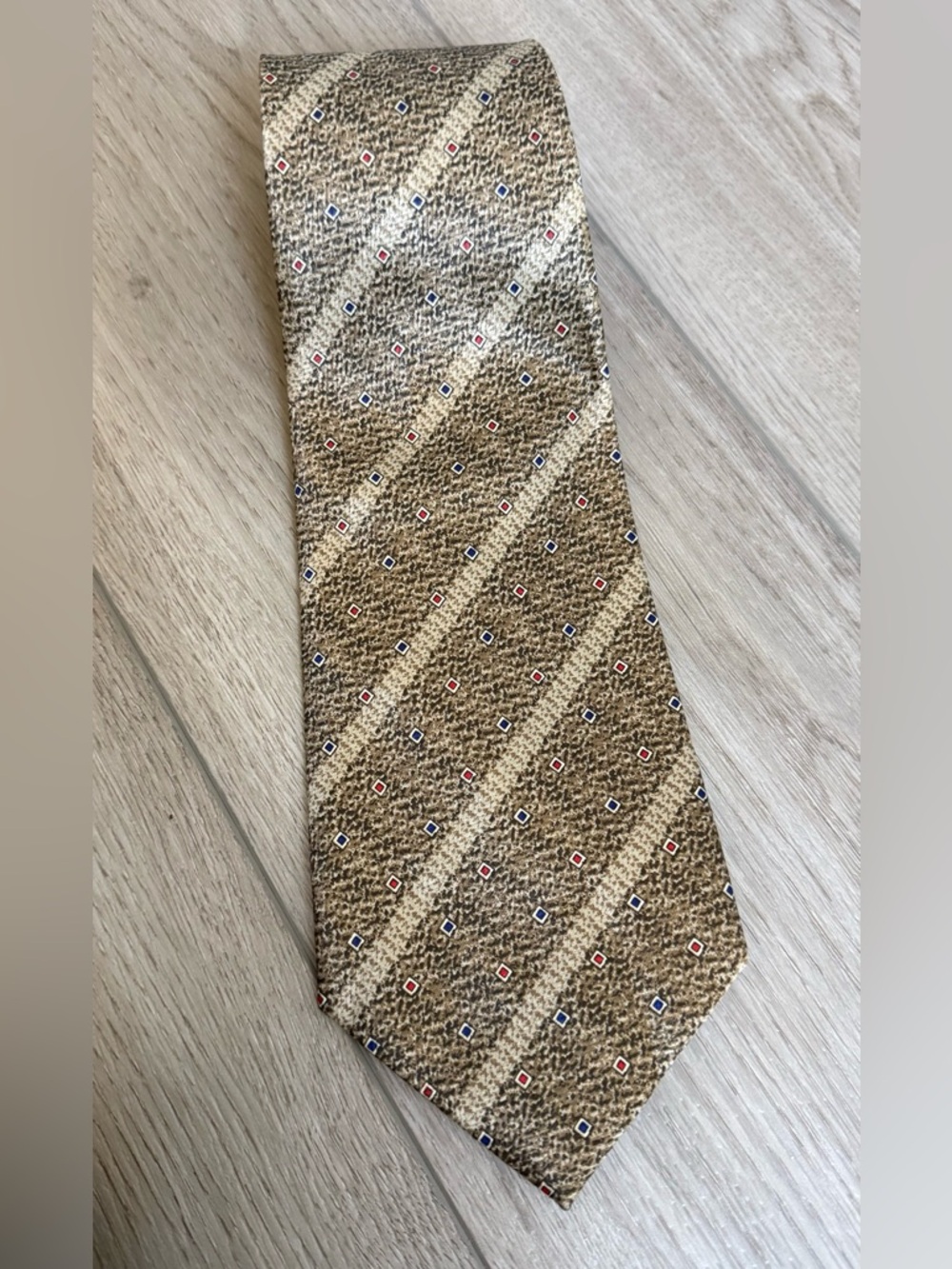 Sidae Brown Patterned Men's Tie